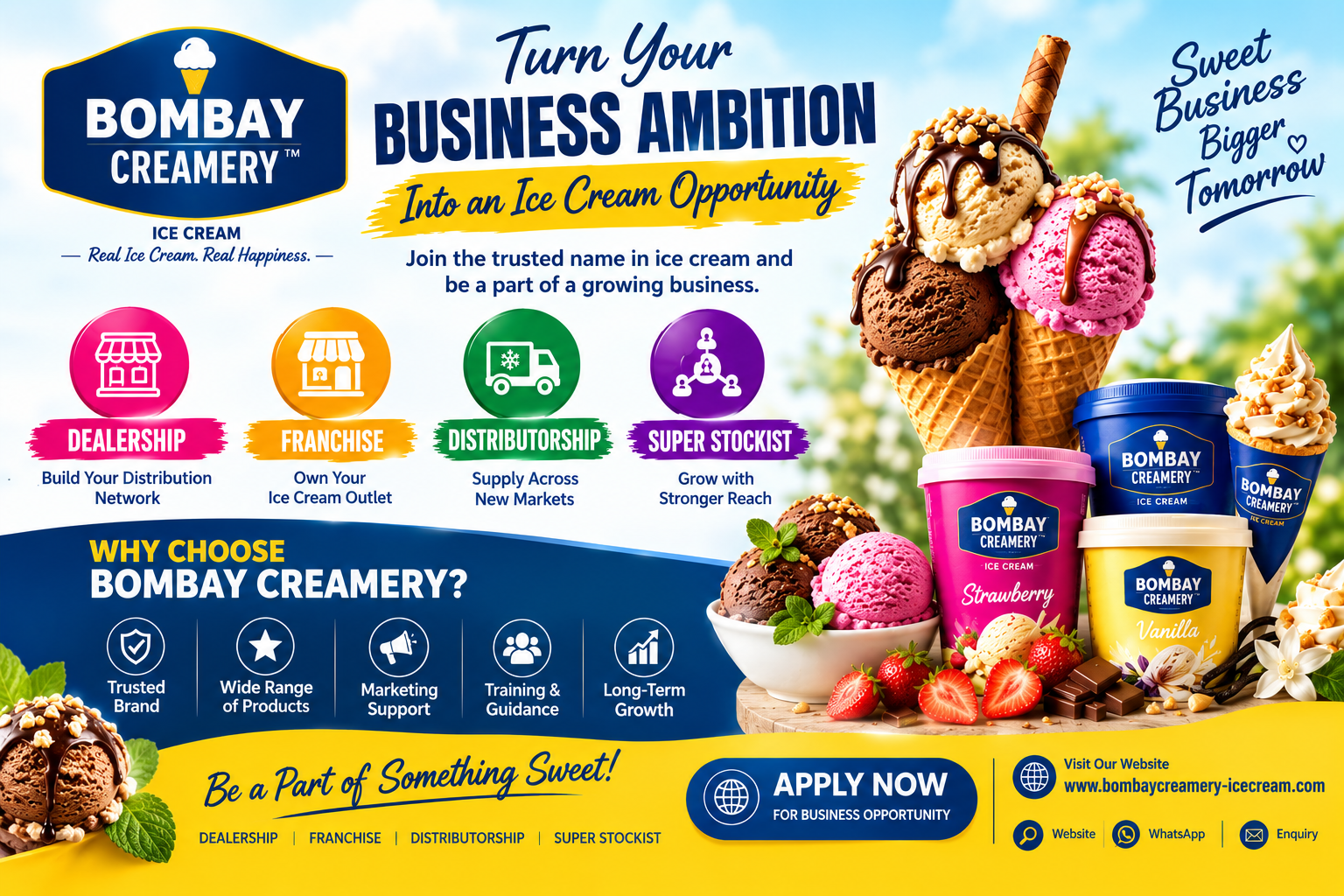 Bombay Creamery business opportunity and premium ice cream